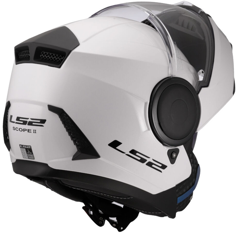 Preklopna motociklistička kaciga LS2 FF902 Scope II, jednobojna bijela