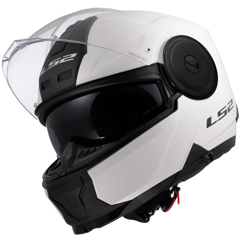 Preklopna motociklistička kaciga LS2 FF902 Scope II, jednobojna bijela