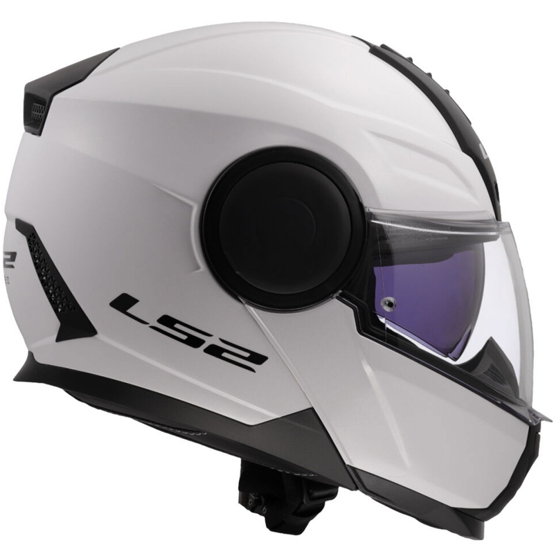 Preklopna motociklistička kaciga LS2 FF902 Scope II, jednobojna bijela