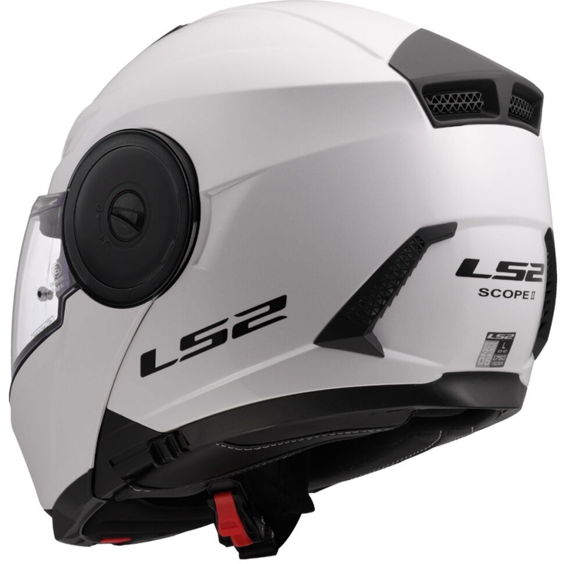 Preklopna motociklistička kaciga LS2 FF902 Scope II, jednobojna bijela