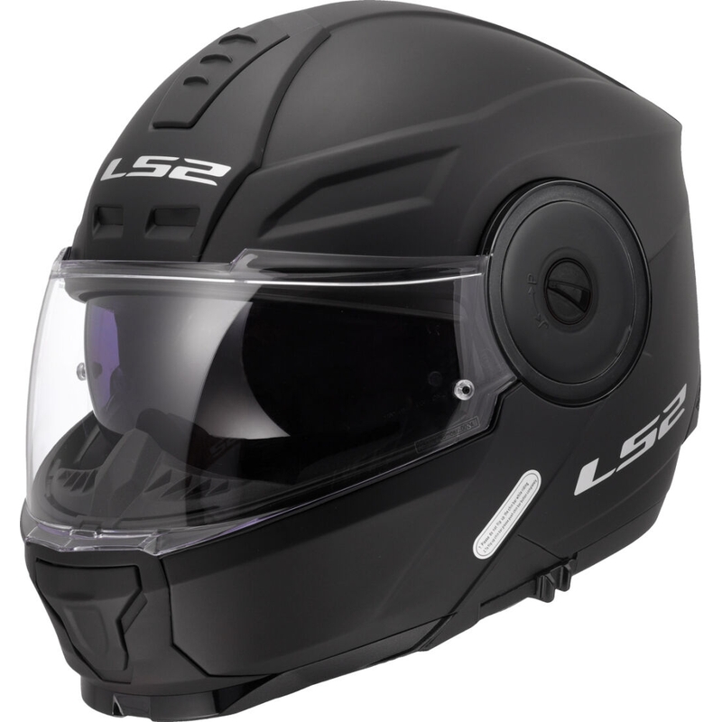 Preklopna motociklistička kaciga LS2 FF902 Scope II, jednobojna mat crna