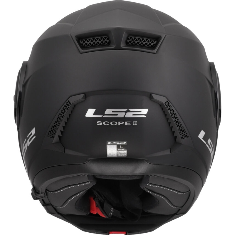 Preklopna motociklistička kaciga LS2 FF902 Scope II, jednobojna mat crna