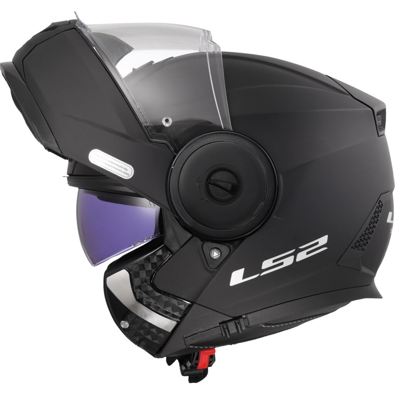 Preklopna motociklistička kaciga LS2 FF902 Scope II, jednobojna mat crna