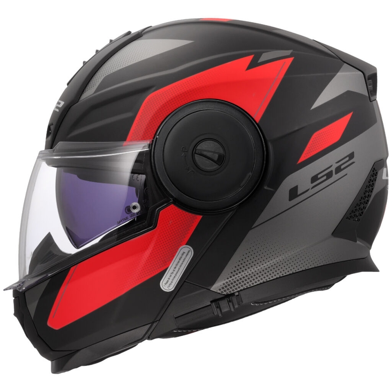 Preklopna motociklistička kaciga LS2 FF902 Scope II Duria crno-crvena