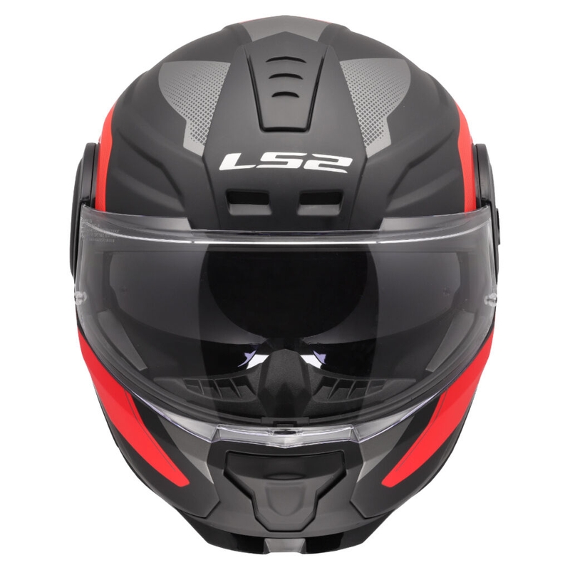 Preklopna motociklistička kaciga LS2 FF902 Scope II Duria crno-crvena