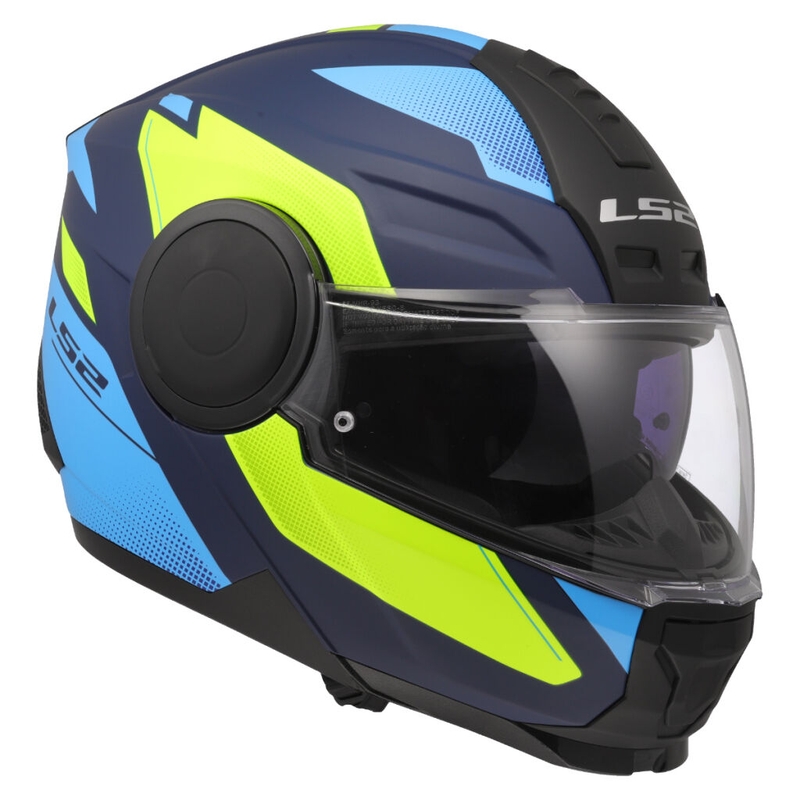 Preklopna motociklistička kaciga LS2 FF902 Scope II Duria plavo-fluo žuta