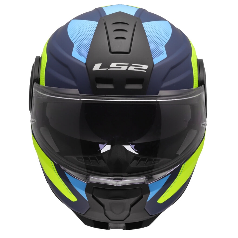 Preklopna motociklistička kaciga LS2 FF902 Scope II Duria plavo-fluo žuta