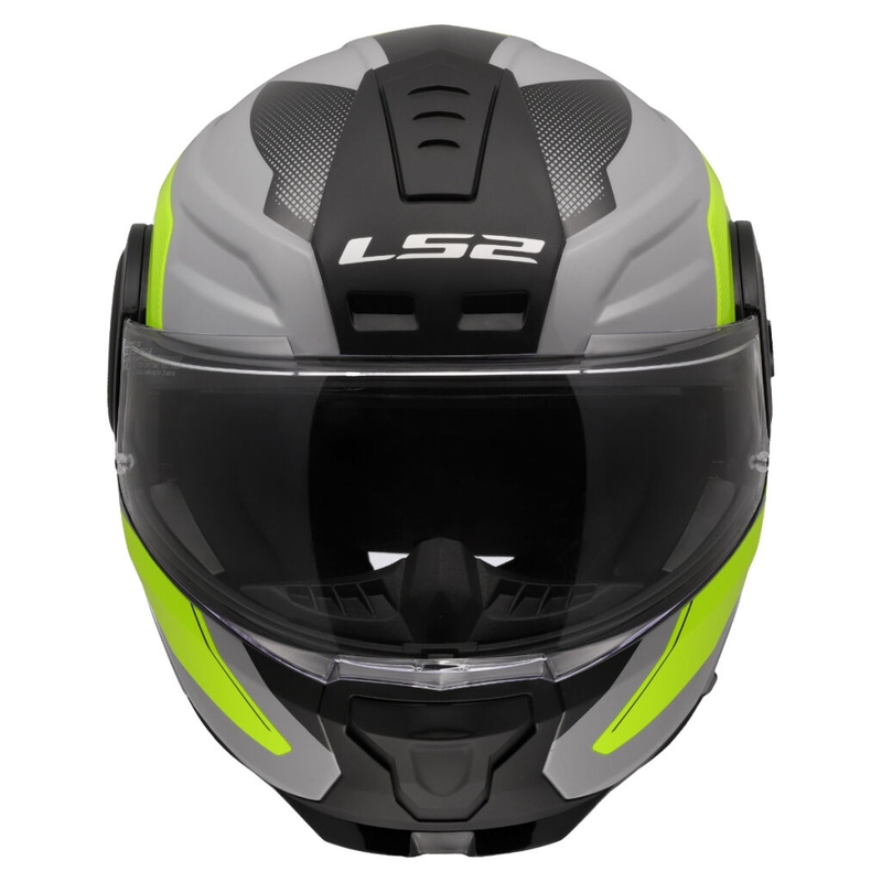 Preklopna motociklistička kaciga LS2 FF902 Scope II Duria sivo-fluo žuta