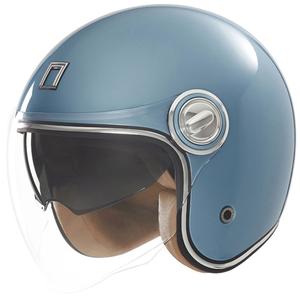 Otvorena motociklistička kaciga Nox Premium Heritage tirkizna