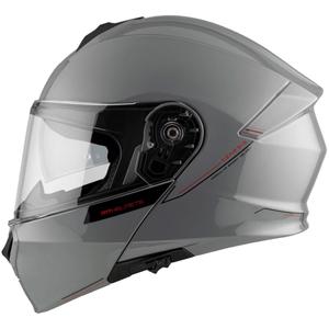 Motociklistička kaciga na preklop MT Genesis SV Solid A12 siva sjajna