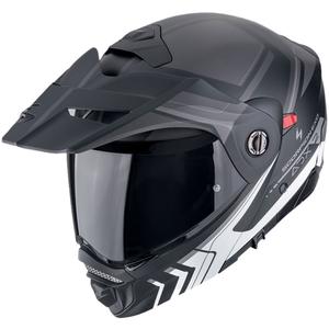 Motociklistička kaciga na preklop Scorpion ADX-2 LEWIS mat crno-srebrna
