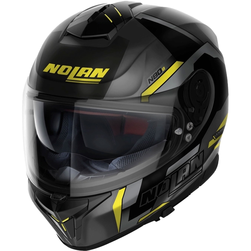 Integralna motociklistička kaciga Nolan N80-8 Wanted N-com crno-fluo žuta