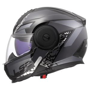 Preklopna motociklistička kaciga LS2 FF902 Scope II Oxyd crna-titan
