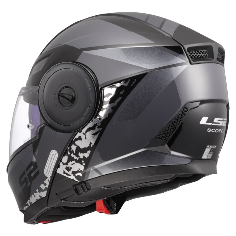 Preklopna motociklistička kaciga LS2 FF902 Scope II Oxyd crna-titan