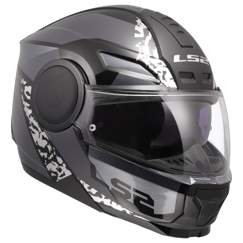 Preklopna motociklistička kaciga LS2 FF902 Scope II Oxyd crna-titan