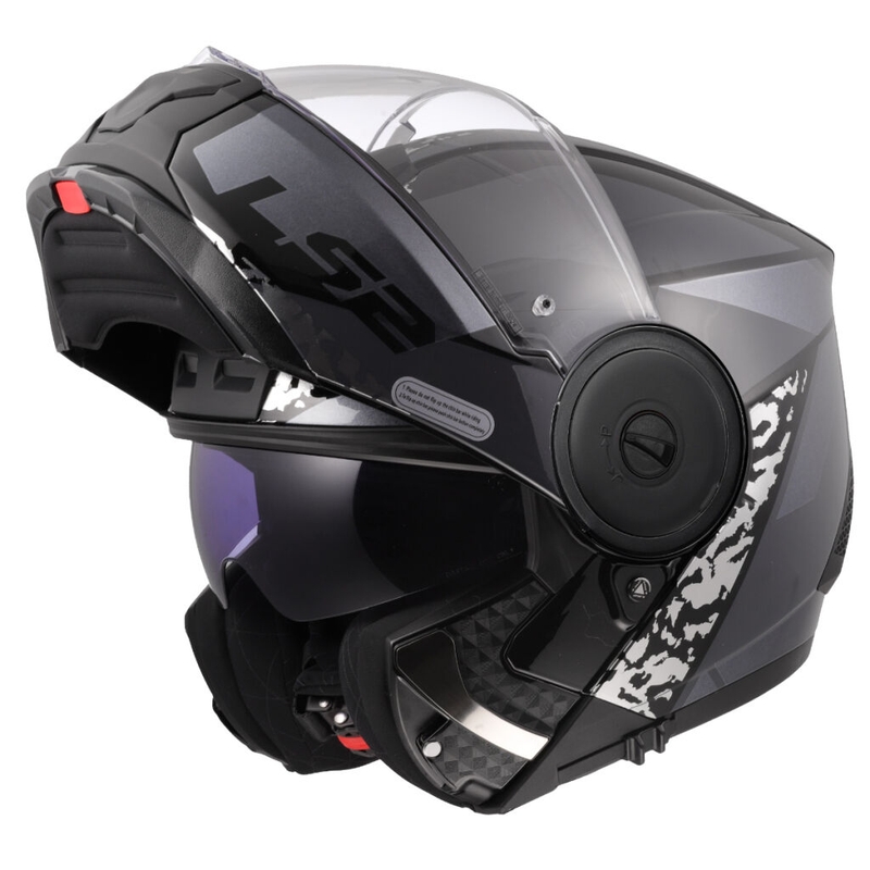 Preklopna motociklistička kaciga LS2 FF902 Scope II Oxyd crna-titan