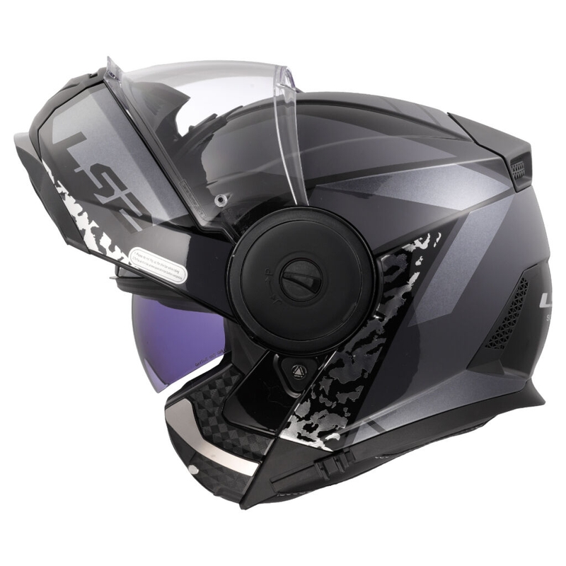 Preklopna motociklistička kaciga LS2 FF902 Scope II Oxyd crna-titan