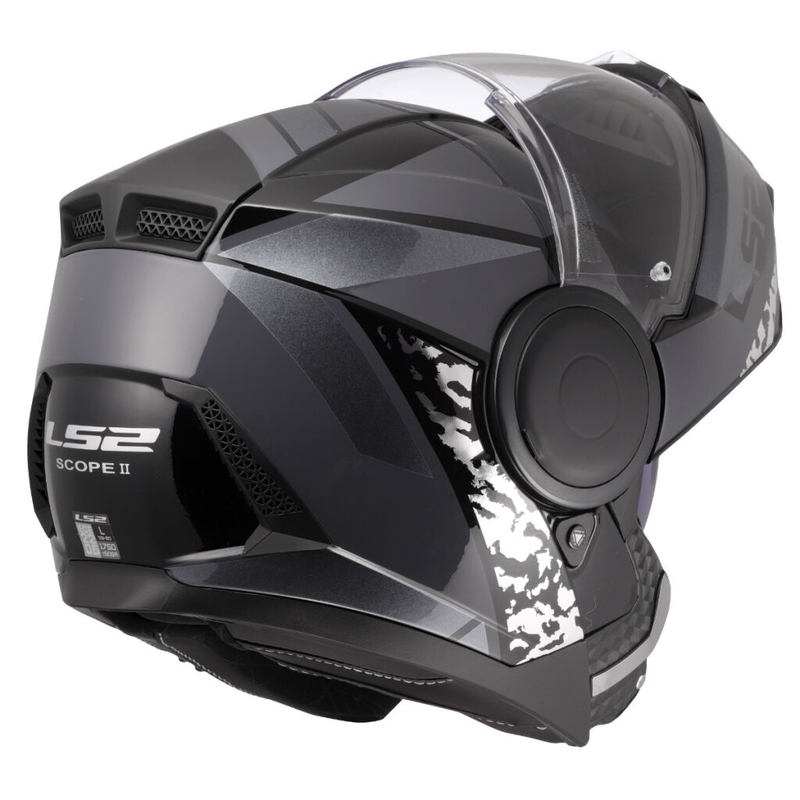 Preklopna motociklistička kaciga LS2 FF902 Scope II Oxyd crna-titan