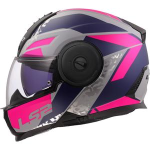 Preklopna motociklistička kaciga LS2 FF902 Scope II Oxyd sivo-plavo-ljubičasta