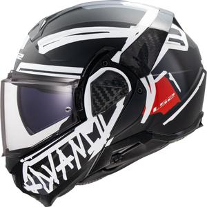Preklopna motociklistička kaciga LS2 FF910 Advant II Tape crna