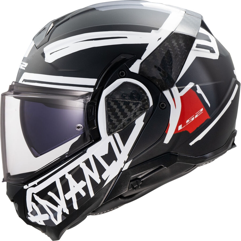 Preklopna motociklistička kaciga LS2 FF910 Advant II Tape crna