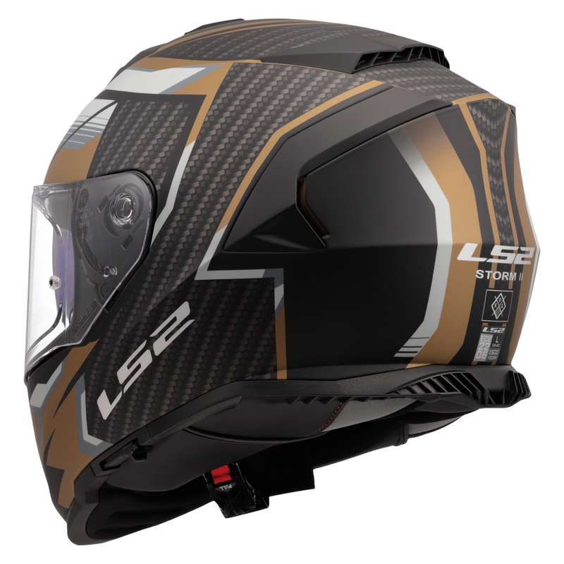 LS2 FF800 Storm II Tracker integralna motociklistička kaciga crno-zlatna