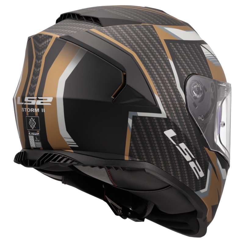 LS2 FF800 Storm II Tracker integralna motociklistička kaciga crno-zlatna