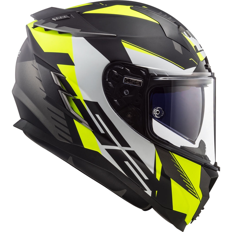 LS2 FF327 Challenger Squadron Full Face motociklistička kaciga crno-fluo žuta rasprodaja