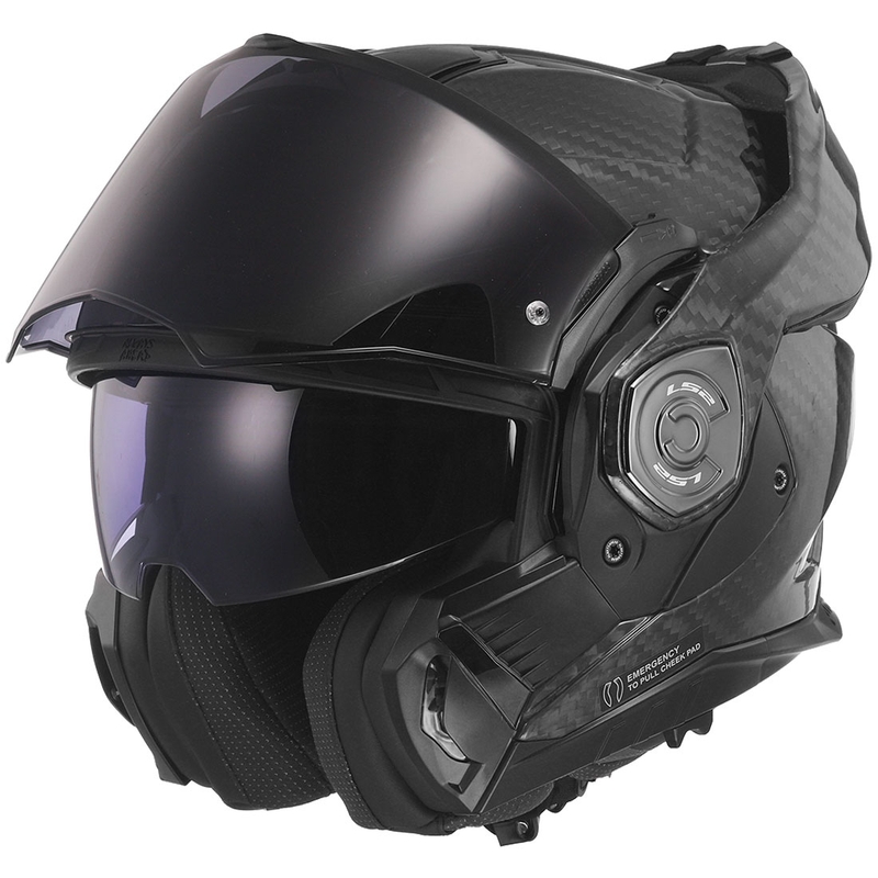 Motociklistička kaciga na preklop LS2 FF901 Advant X Solid Carbon black