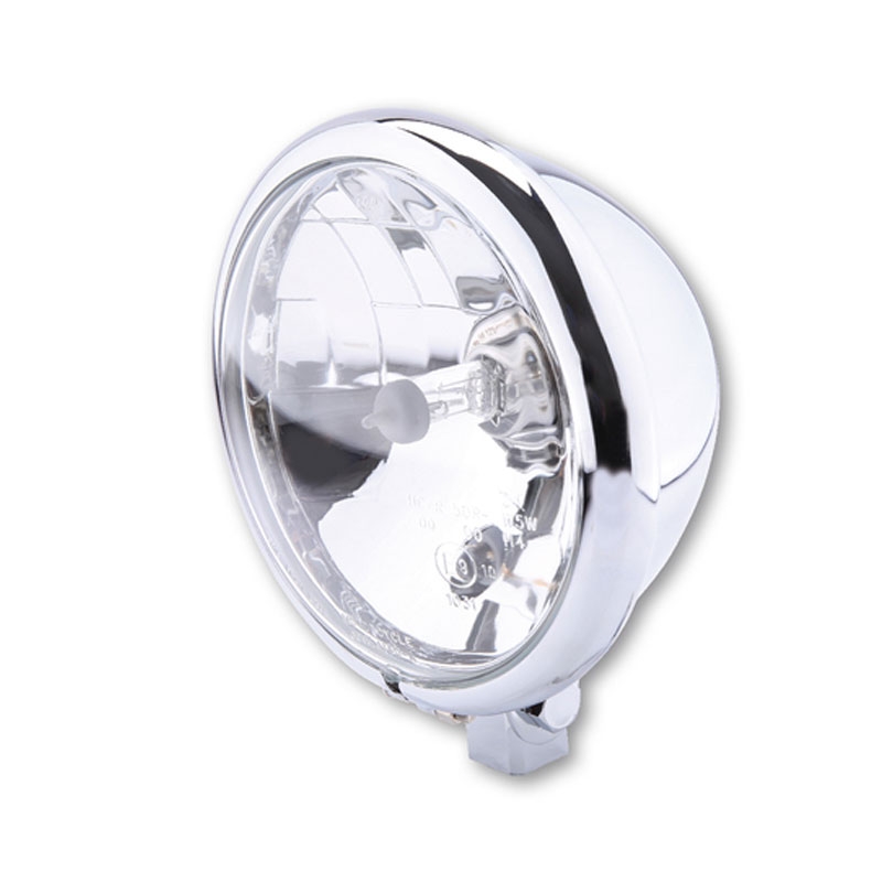 Highsider Smart Bates Style 5 3/4 inča prozirno stakleno kromirano prednje svjetlo