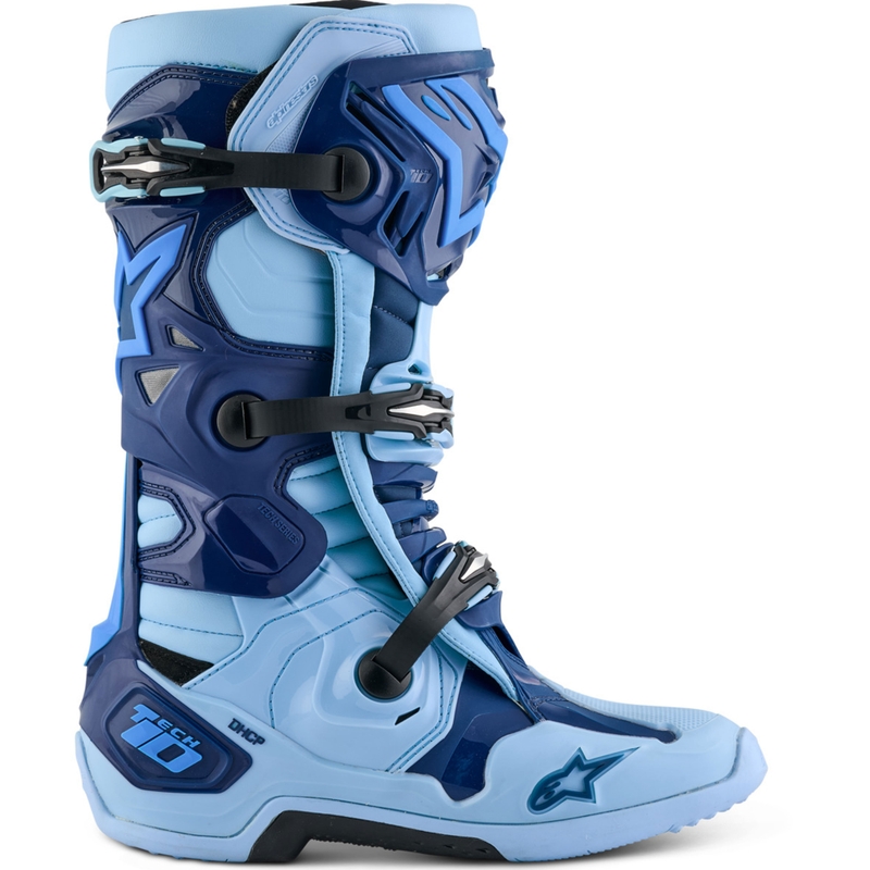 Alpinestars Tech 10 Limited Edition Steelers motociklističke čizme plavo-svijetloplave