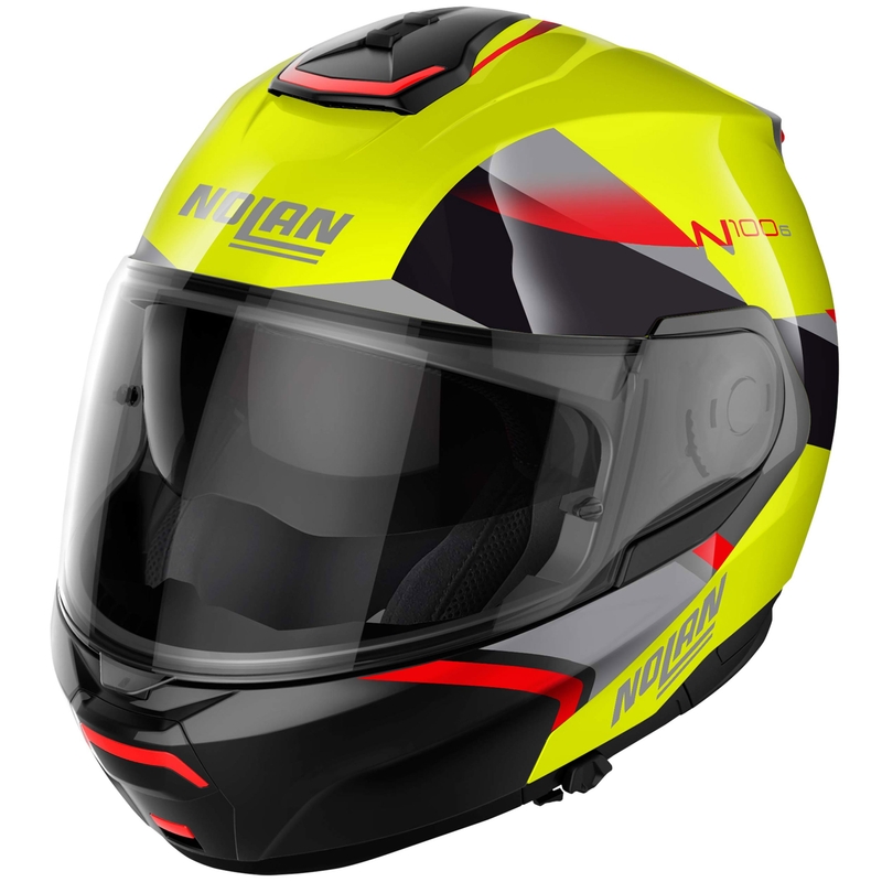 Preklopna motociklistička kaciga Nolan N100-6 Paloma N-COM 27 fluo žuta