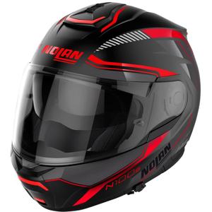Preklopna motociklistička kaciga Nolan N100-6 Surveyor N-COM 21 crno-crvena