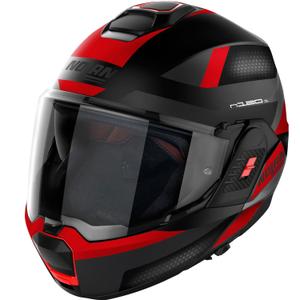 Preklopna motociklistička kaciga Nolan N120-1 Subway N-COM 22 crno-crvena