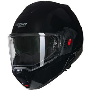 Preklopna motociklistička kaciga Nolan N100-6 Classico N-COM 301 crna