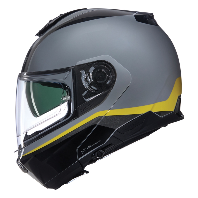 Preklopna motociklistička kaciga Nolan N100-6 Incognito N-COM 346 sivo-crno-žuta