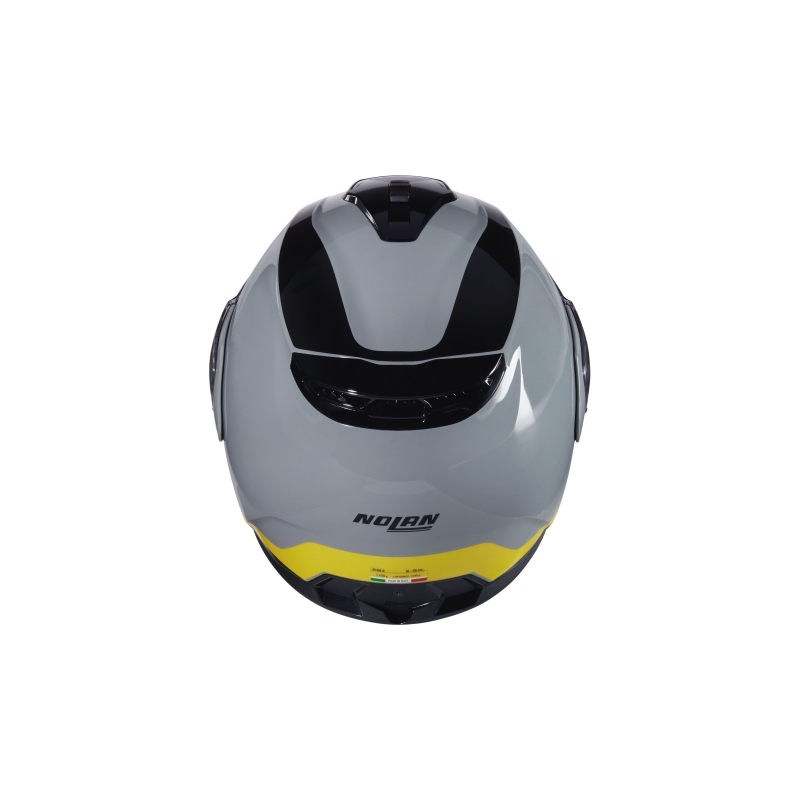 Preklopna motociklistička kaciga Nolan N100-6 Incognito N-COM 346 sivo-crno-žuta