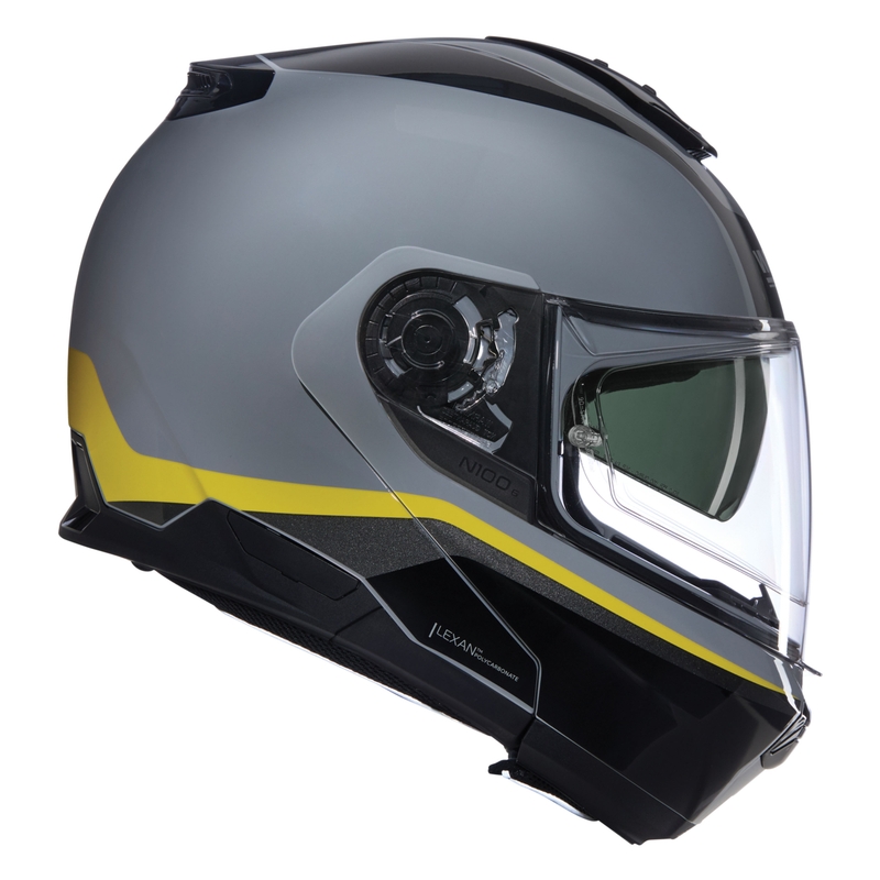 Preklopna motociklistička kaciga Nolan N100-6 Incognito N-COM 346 sivo-crno-žuta
