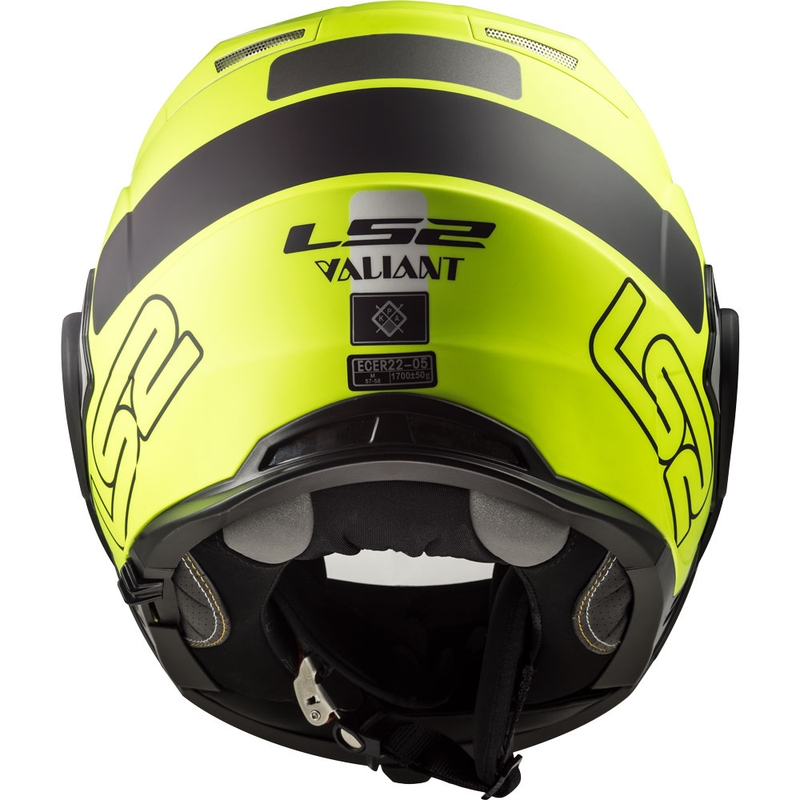 LS2 FF399 Valiant Prox Flip Up motociklistička kaciga crno-fluo žuta