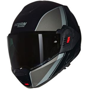 Preklopna motociklistička kaciga Nolan N120-1 Verniciatura Speciale N-COM 341 crno-siva