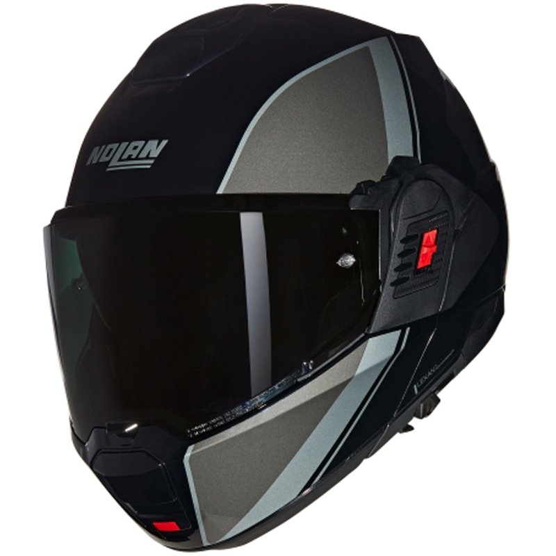 Preklopna motociklistička kaciga Nolan N120-1 Verniciatura Speciale N-COM 341 crno-siva