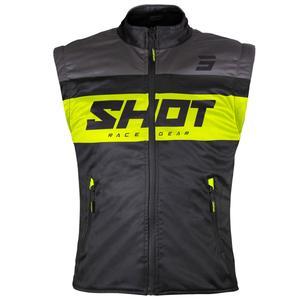 Motociklistički prsluk Shot Bodywarmer Lite crno-fluo žuti