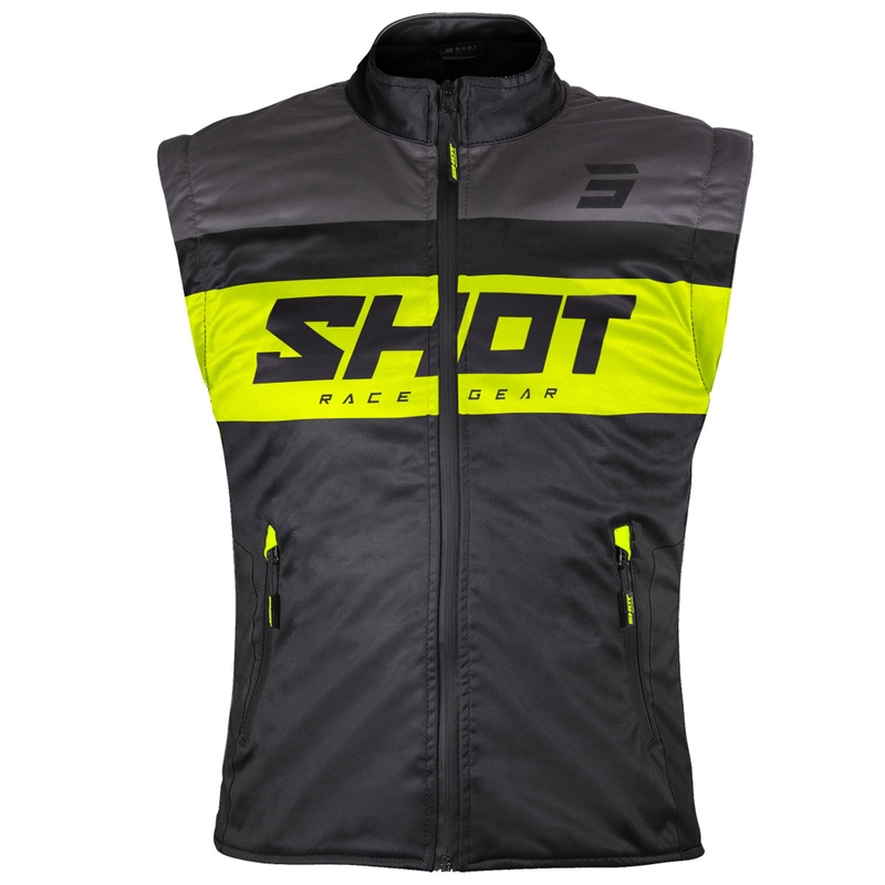 Motociklistički prsluk Shot Bodywarmer Lite crno-fluo žuti