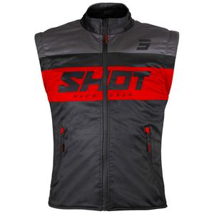 Motociklistički prsluk Shot Bodywarmer Lite crno-crveni