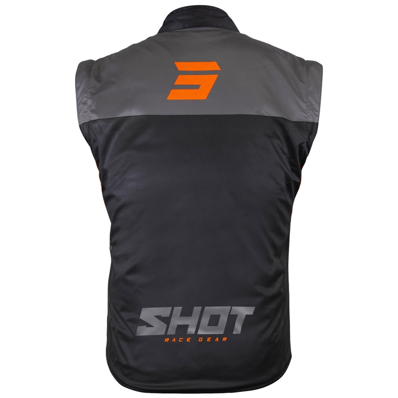 Shot Bodywarmer Lite motociklistički prsluk crno-narančasti