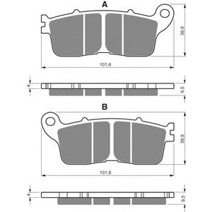 Brzdové destičky GOLDFREN S3