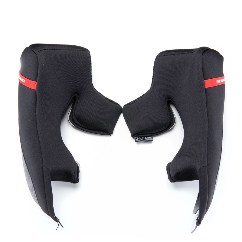 Zamjenski jastučići za obraze za kacige Scorpion Belfast Luxe/Carbon