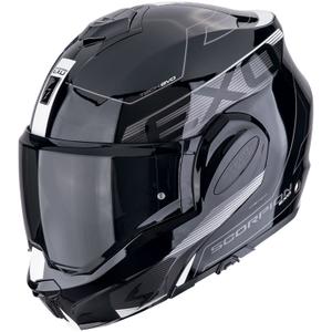 Motociklistička kaciga na preklop Scorpion EXO-TECH EVO TRAVELER crno-bijela