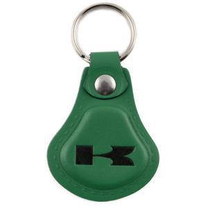 Kožni privjesak za ključeve Kawasaki tamnozelene boje