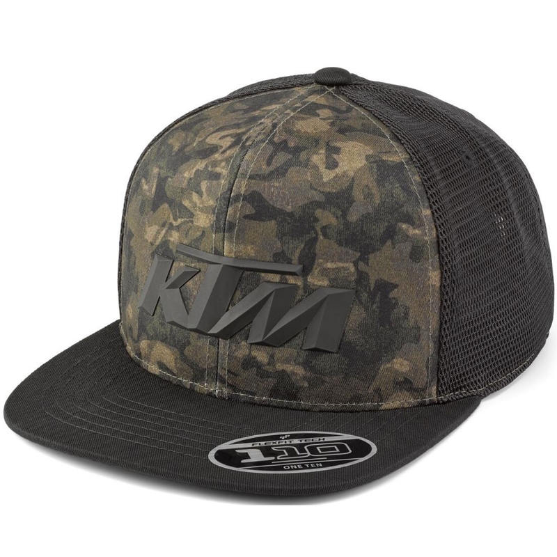 KTM Camo Trucker kapa crno-kamuflažno zelena